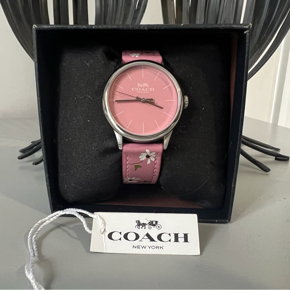 Coach Pink Floral Women's Watch